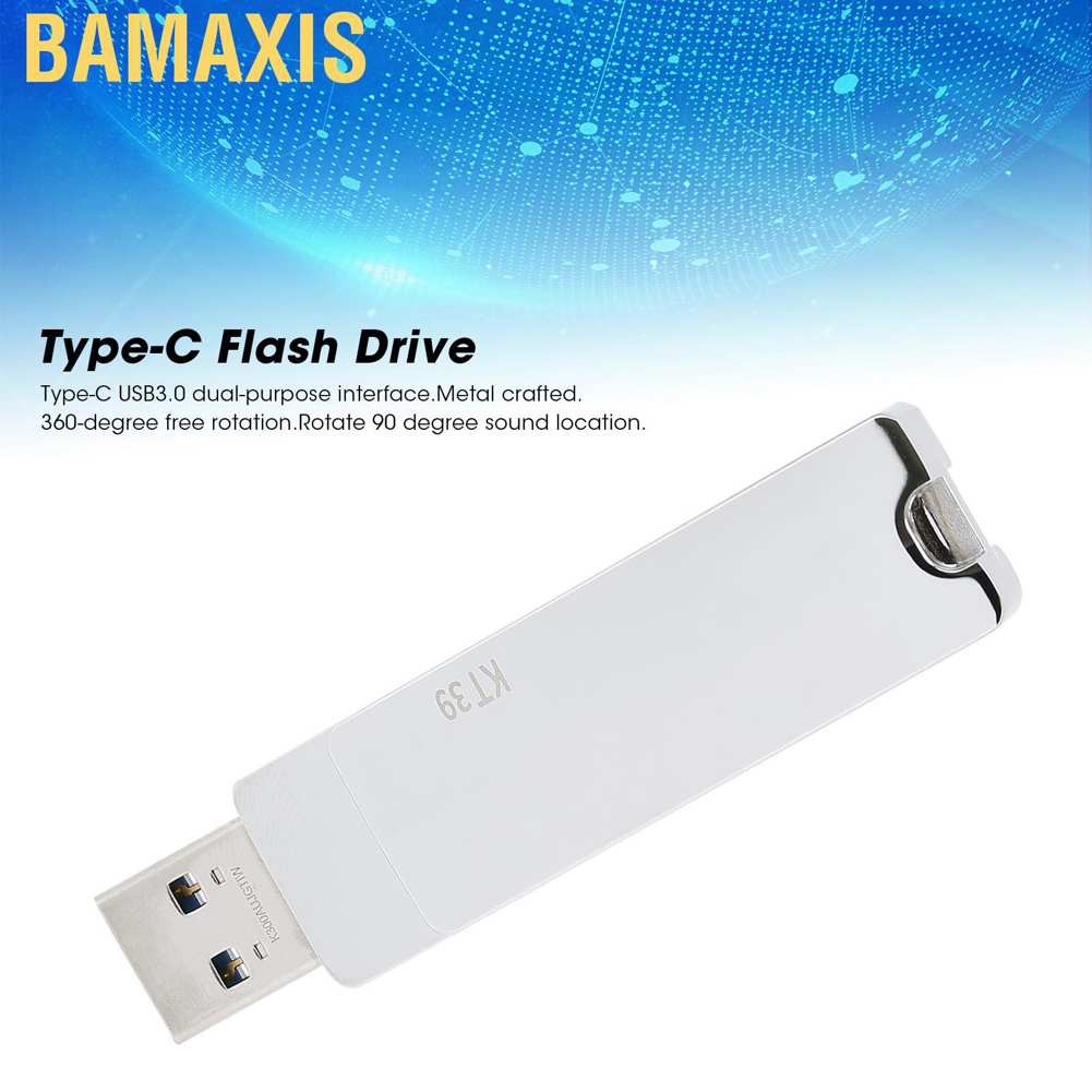 Bamaxis STmagic USB3.0 Flash Drive Type‑C Dual‑Use Storage Ring Buckle Memory 80mb/s Reading Rate KT39