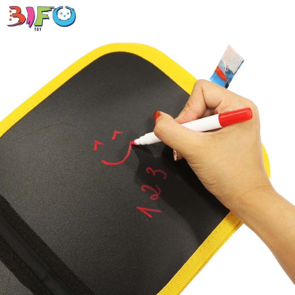 Bảng vẽ graffiti di động dành cho trẻ em, bảng viết, vẽ tranh bảng đen sử dụng hai mặt, phấn nước có thể xóa được