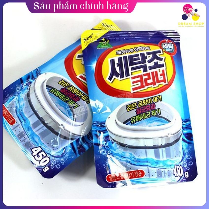 Bột tẩy lồng máy giặt Hàn Quốc Sandokkaebi 450g siêu sạch-dreamshop.vn