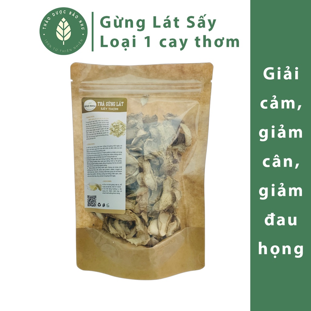 Gừng lát sấy khô làm trà gừng, xông giải cảm