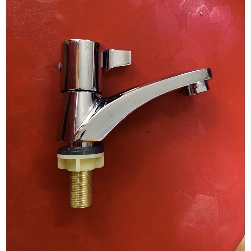 Vòi chậu rửa mặt lavabo đơn lạnh kèm dây cấp