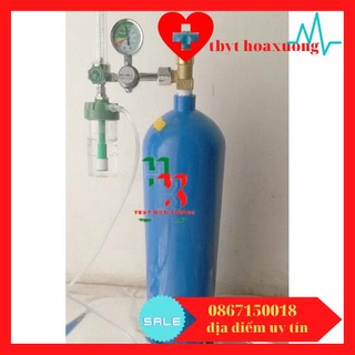 Bình oxy y tế, bình thở oxy các loại 5 lit, 8 lít, 40 lít đã đầy khí oxy nguyên chất 99% chỉ hoả tốc nội thành