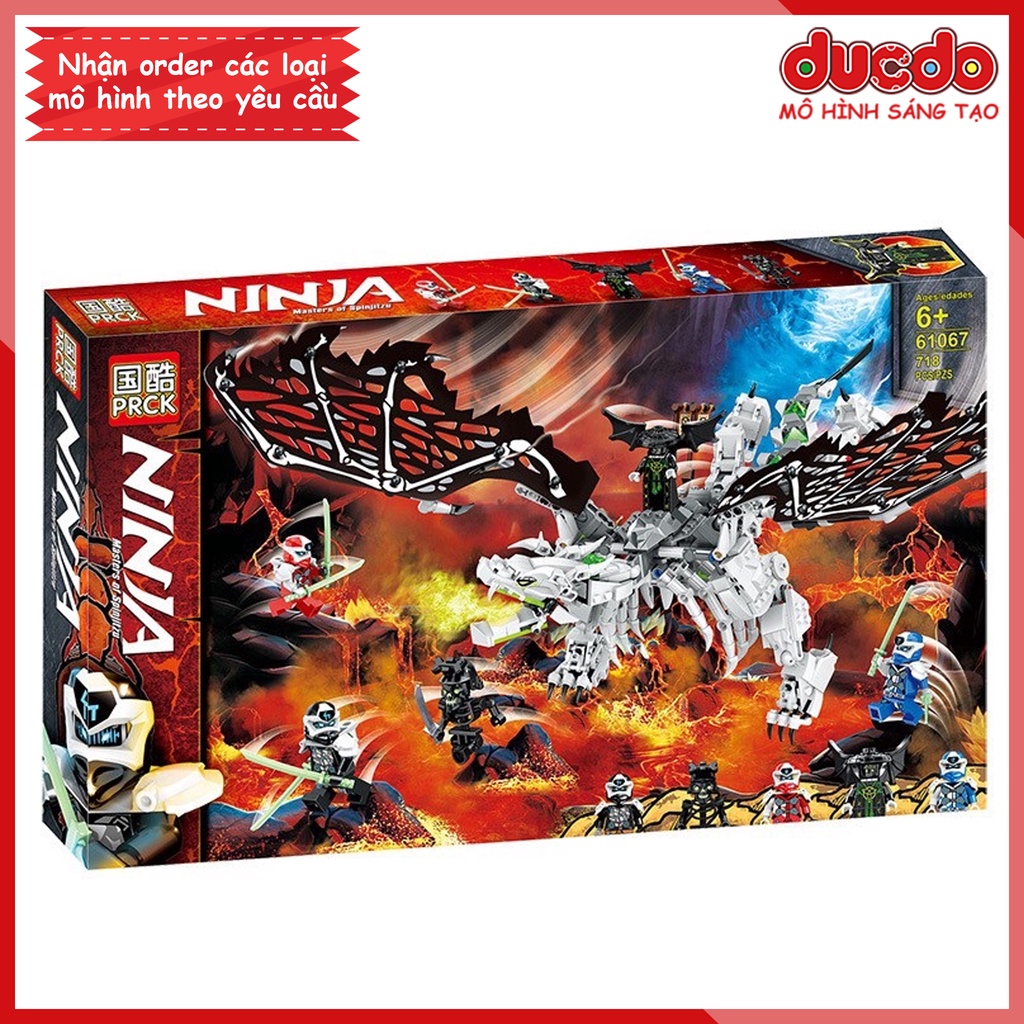 MG211 - 61067 Lắp ghép Ninjago Rồng Thần Của Phù Thủy Đầu Lâu - Đồ chơi Xếp hình Mô hình Ninja 71721 Skull Sorcerer's