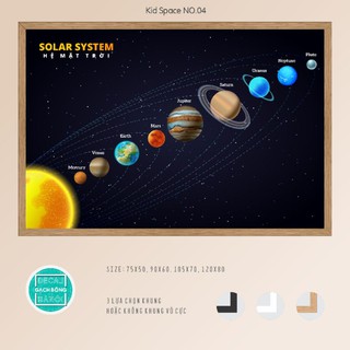 Trang trang trí hệ mặt trời cho bé khám phá. #solarsystem