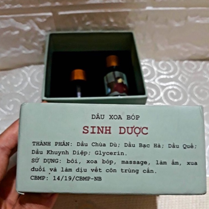 [CHÍNH HÃNG] Dầu Xoa Bóp Sinh Dược - GIẢM ĐAU, THƯ GIÃN, LÀM ẤM, KỴ GIÓ