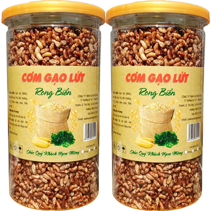 [Combo 3 Hũ] Cơm gạo lứt rong biển mỗi hũ 250g - món ăn ngon giá rẻ hỗ trợ giảm cân hiệu quả