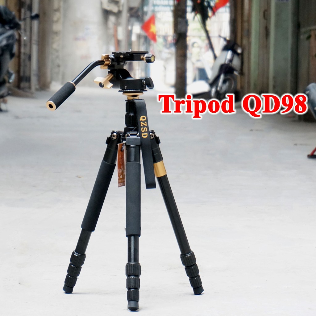 Chân máy ảnh Tripod QD98 - Quay video nhỏ gọn giá tốt