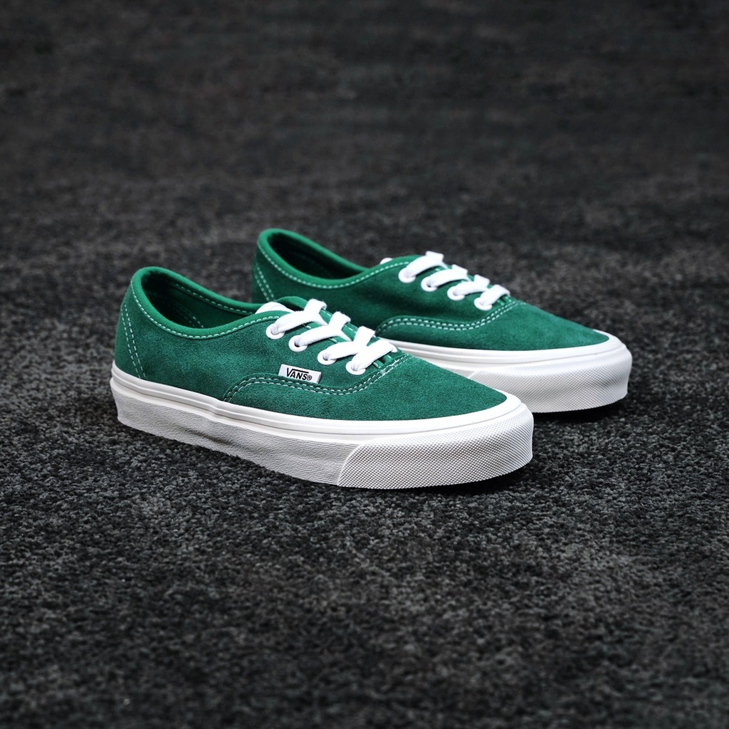 Giày Vans Da Lộn Màu Xanh Lá Kiểu Retro Cá Tính