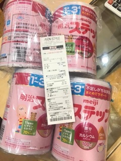 SỮA MEIJI XÁCH TAY NHẬT SỐ 1-3