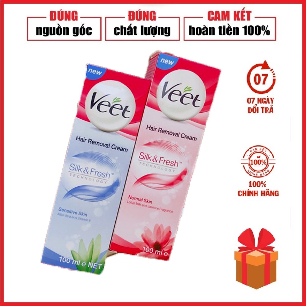 Kem Tẩy Lông ⚡️𝑪𝒉𝒖𝒂̂̉𝒏 𝑪𝒉𝒊́𝒏𝒉 𝑯𝒂̃𝒏𝒈 ⚡️ Kem Tẩy Lông Veet Pháp 100ml