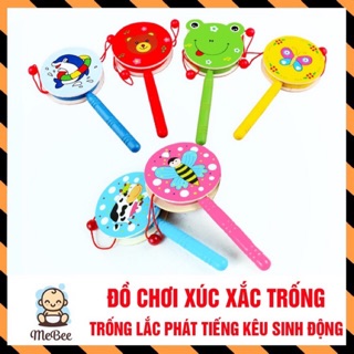Combo 10 bộ đồ chơi xúc xắc trống cho bé, bằng gỗ ( sỉ)