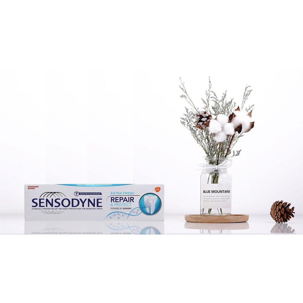 Kem Đánh Răng Giúp Phục Hồi Răng Nhạy Cảm Hơi Thở Thơm Mát Sensodyne Repair&amp;Protect Extra Fresh 100g