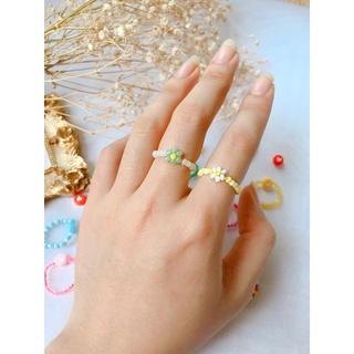 nhẫn hạt cườm handmade nhiều màu sắc