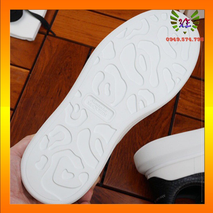 Giày sneaker trắng dây đen đế bằng vân cá sấu giày trắng dây đen siêu hot ( Hỗ Trợ Đổi Trả) | BigBuy360 - bigbuy360.vn