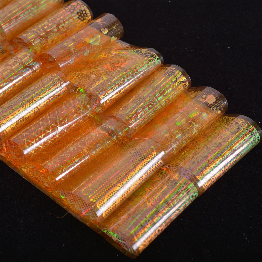 16 Miếng dán móng tay ánh màu lấp lánh độc đáo