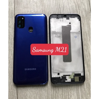 Bộ vỏ sườn samsung m21 / m215 kèm kính camera