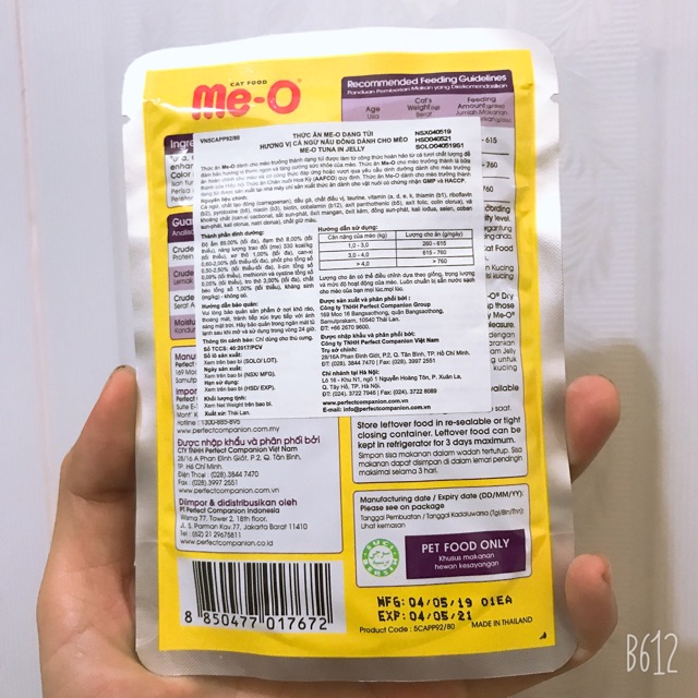 Pate cho mèo Me-o Wet Food 80g