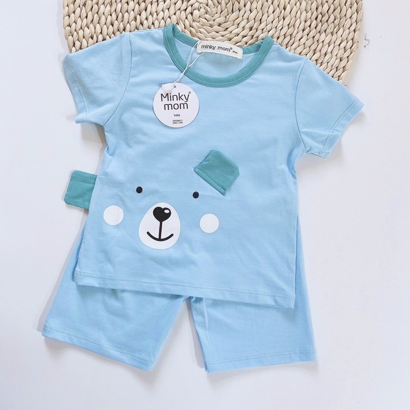 Đồ bộ bé trai bé gái minky mom hoạ tiết động vật 3D dễ thương | BigBuy360 - bigbuy360.vn