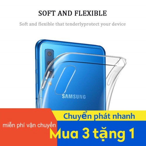 Ốp điện thoại mềm trong suốt cho Galaxy A10 A20 A02 A02S A12 A32 A52 A72 M01 M02 M12 M51 M02S J4 J5 J6 J7J8  Plus Prime 2018