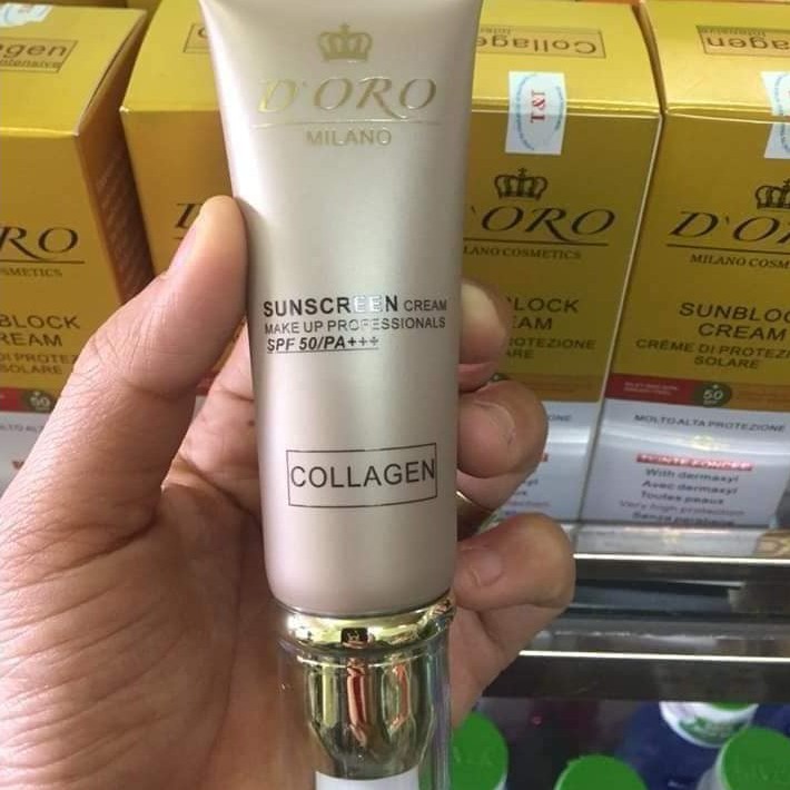 Kem chống nắng cao cấp Doro Collagen Q10 SPF 50/PA+++ 50ml nhập khẩu chính hãng NPP Bizshop