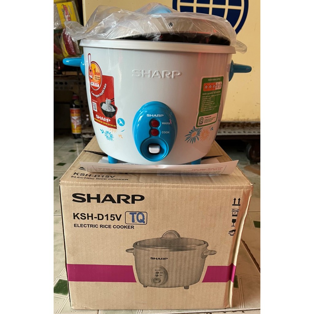 Nồi cơm điện Sharp 1.5 lít KSH-D15V (màu ngẫu nhiên)