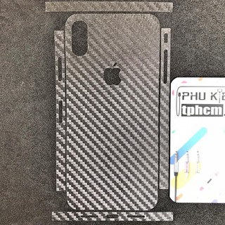 Miếng Dán Carbon (Mặt Sau) Dùng Cho Máy Iphone X/XS
