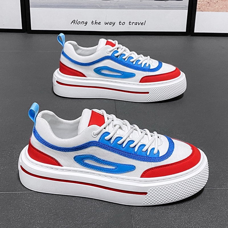 Giày Thể Thao Tăng Chiều Cao 3cm / 2022 Bằng Vải Canvas Siêu Nhẹ Thoáng Khí Thời Trang Mùa Hè Cho Nam