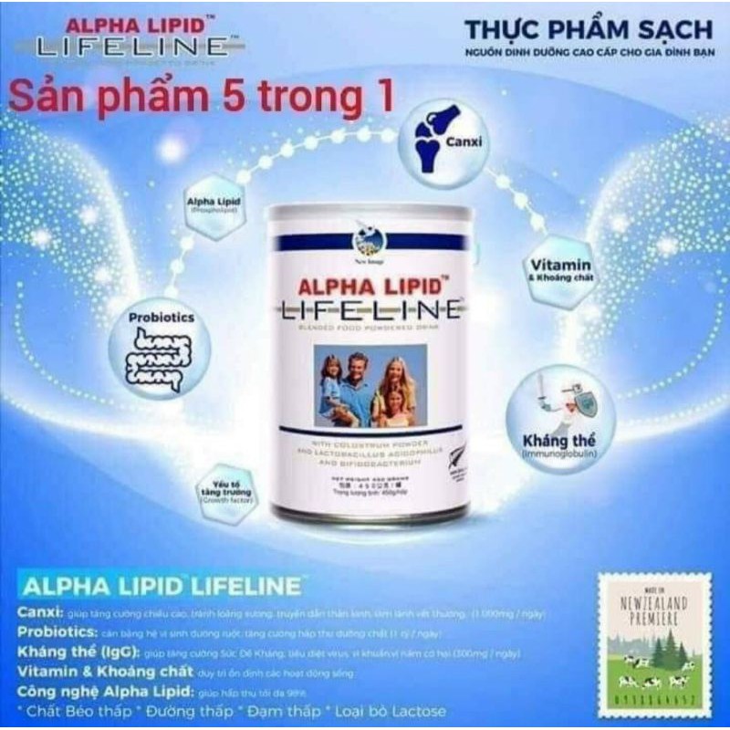 [CHÍNH HÃNG] SỮA NON ALPHA LIPID BẢO VỆ SỨC KHOẺ TOÀN DIỆN TỪ NEW ZEALAND