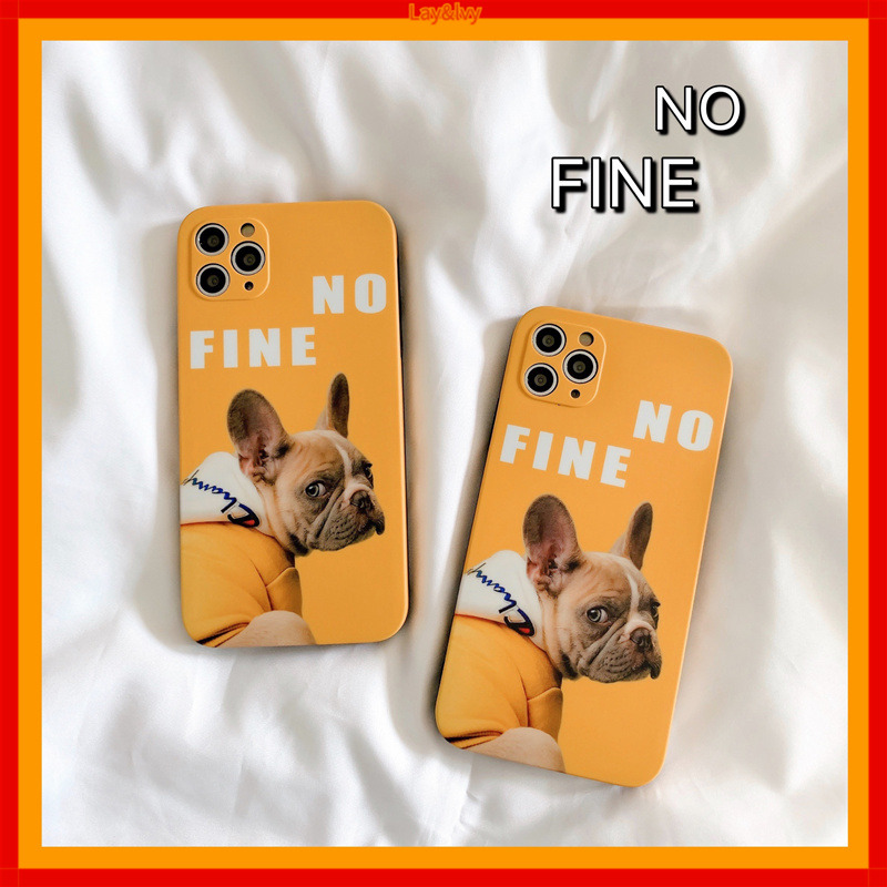 Cartoon Cute French Bulldog IMD Silicone Anti-fall Phone Case Soft Case for IPhone7/8 IPhone 7Plus/8Plus IPhone X XS XR XSmax IPhone 11 11pro 11promax IPhone 12 12pro 12promax