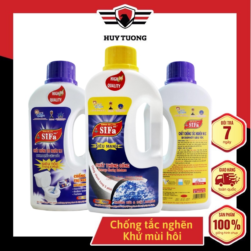 Chất thông tắc Cống và Cầu Victory's Sifa999 Siêu mạnh 700g cao cấp - Huy Tưởng