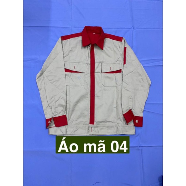 Quần áo bảo hộ lao động may kỹ vải kaki dày dặn thoáng mát cho kỹ sư, giám sát, công nhân công trường