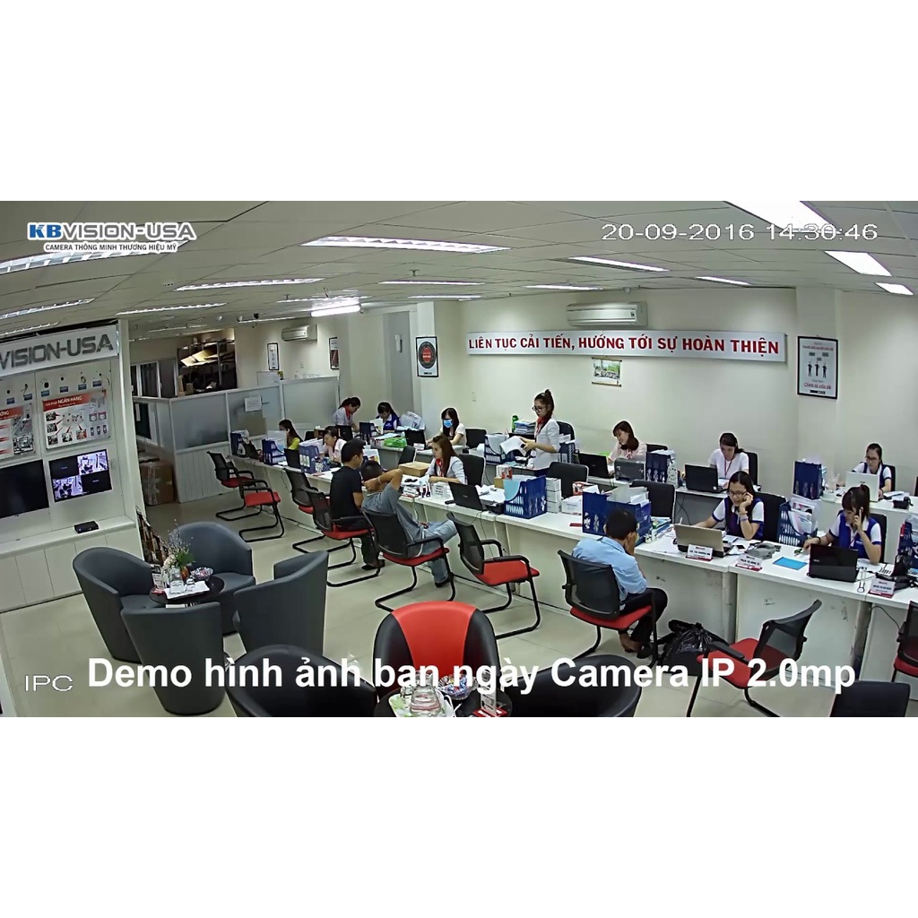Trọn bộ 5 - 8 Camera + Đầu ghi KBVISION Full HD 1080P + 75m - dây liền nguồn - COMBO CAMERA KBVISON 2023