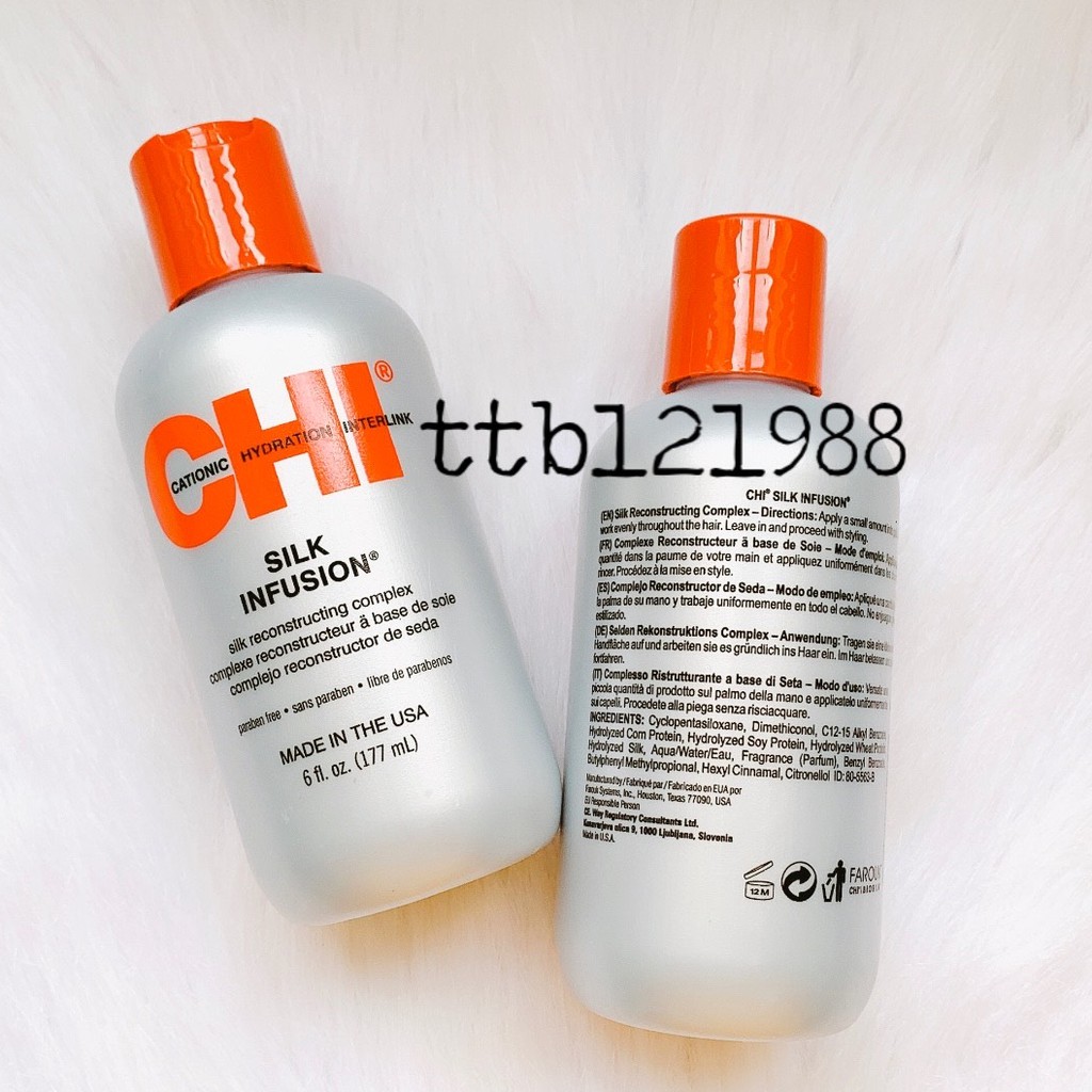 Dầu Dưỡng Bóng Tóc CHI Silk Infusion 59ml - 177ml