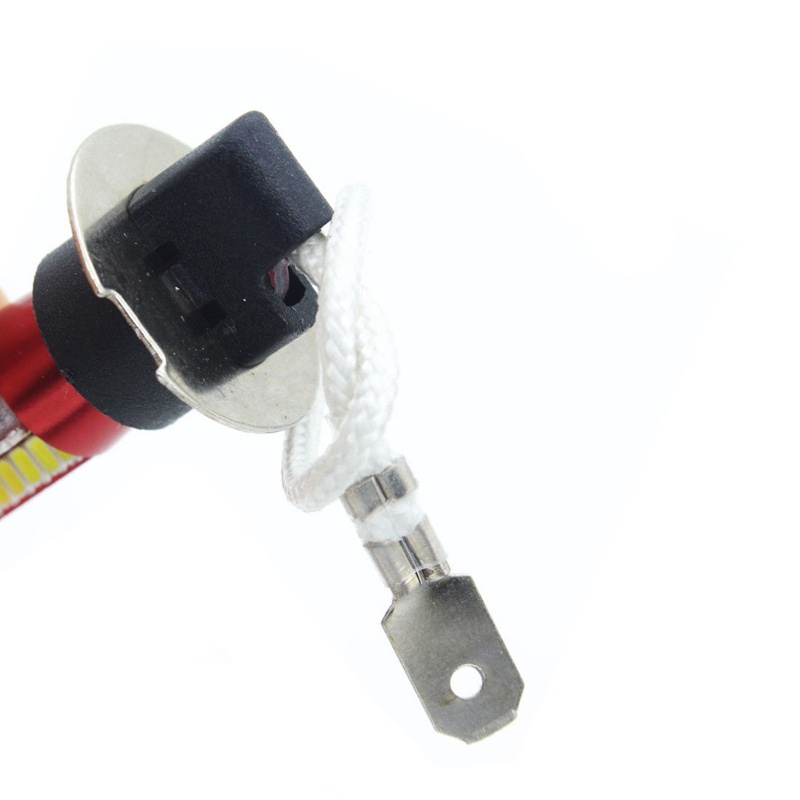 1 cặp bóng đèn LED H3 4041 SMD 57 6000K 12V-24V ánh sáng trắng cho xe hơi