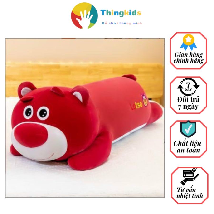 Gấu Bông lusxo Thú Nhồi Bông Siêu To Khổng Lồ 70cm 90cm 110cm 1m4 - Thingkids