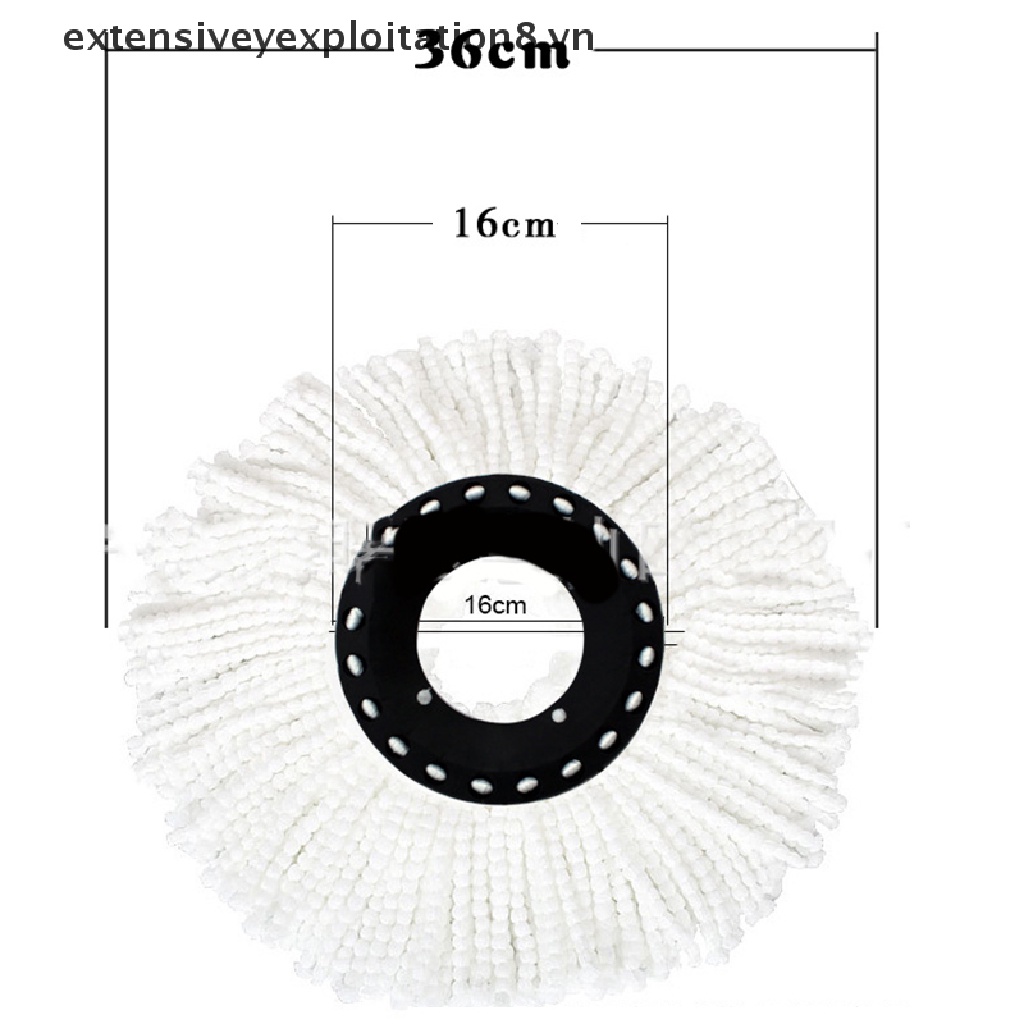 Giẻ Lau Sàn Đầu Tròn 16mm Thay Thế Bằng Sợi Micro Tiện Dụng