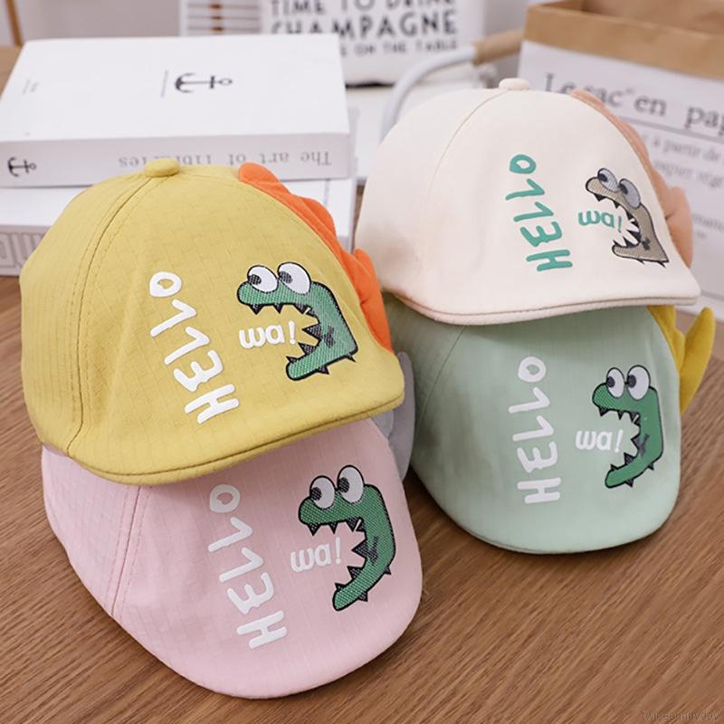 Mũ Lưỡi Trai Hoạ Tiết Khủng Long Hoạt Hình Cho Bé