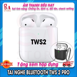 Tai Nghe Bluetooth TWS 2 HK - Tặng hộp đựng tai nghe - Freeship