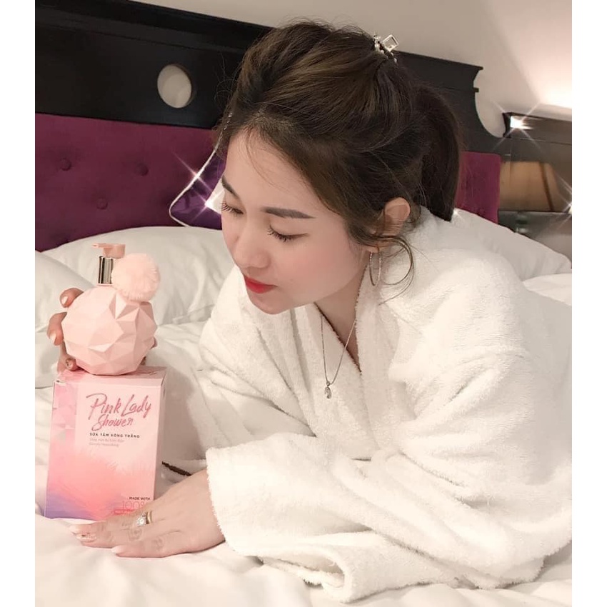 Sữa tắm trắng hương nước hoa Pink Lady Acosmetics , dưỡng trắng da toàn thân mịn màng,  300ml