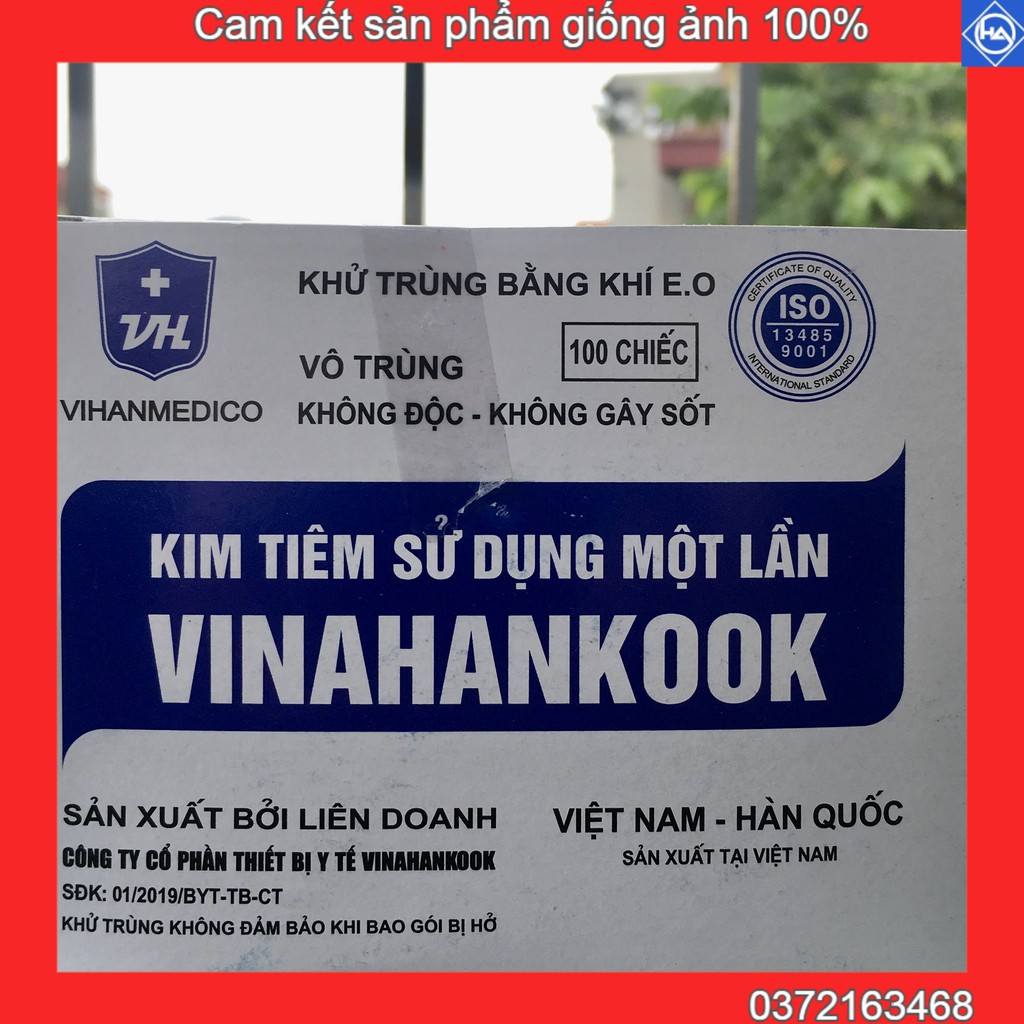 1 Hộp Kim tiêm y tế Kim tiêm  26G 25G 23G 20G 18G Vinahankook