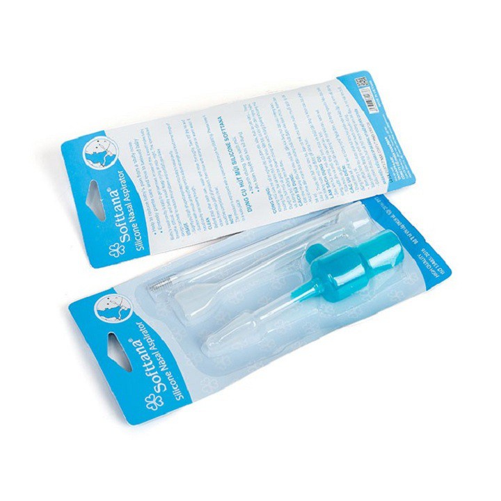 Hút mũi đầu mềm Silicone SOFTTANA, dụng cụ hút mũi silicon, thiết kế hiện đại, an toàn bé trai bé gái - Soleil Home