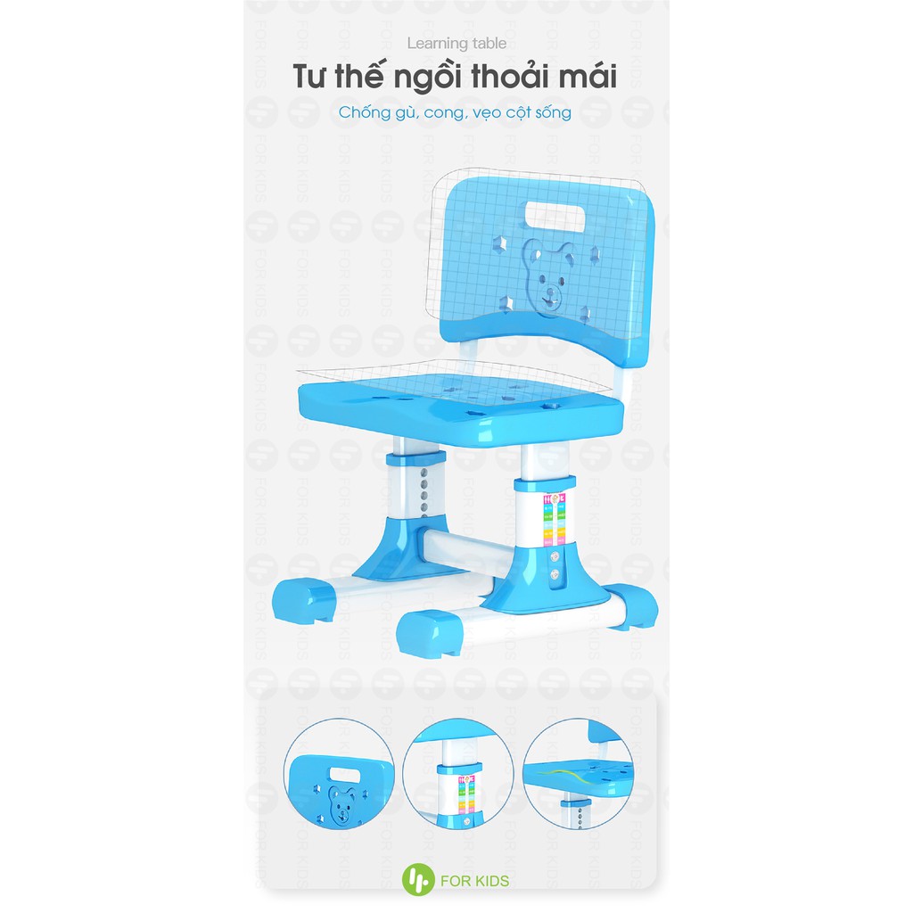 Bàn học chống gù Forkids FKD A8 (SHOP CHỈ BÁN SIZE 80x55) | BigBuy360 - bigbuy360.vn