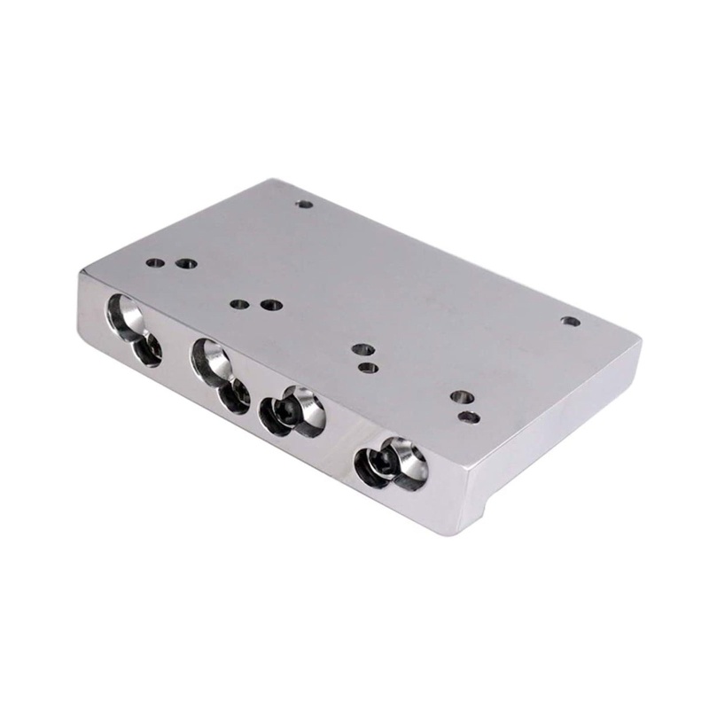 Sun Dây Đàn 4 Dây Màu Đen / Bạc Gắn Ngựa Đàn Bass Xuyên Qua Cơ Thể