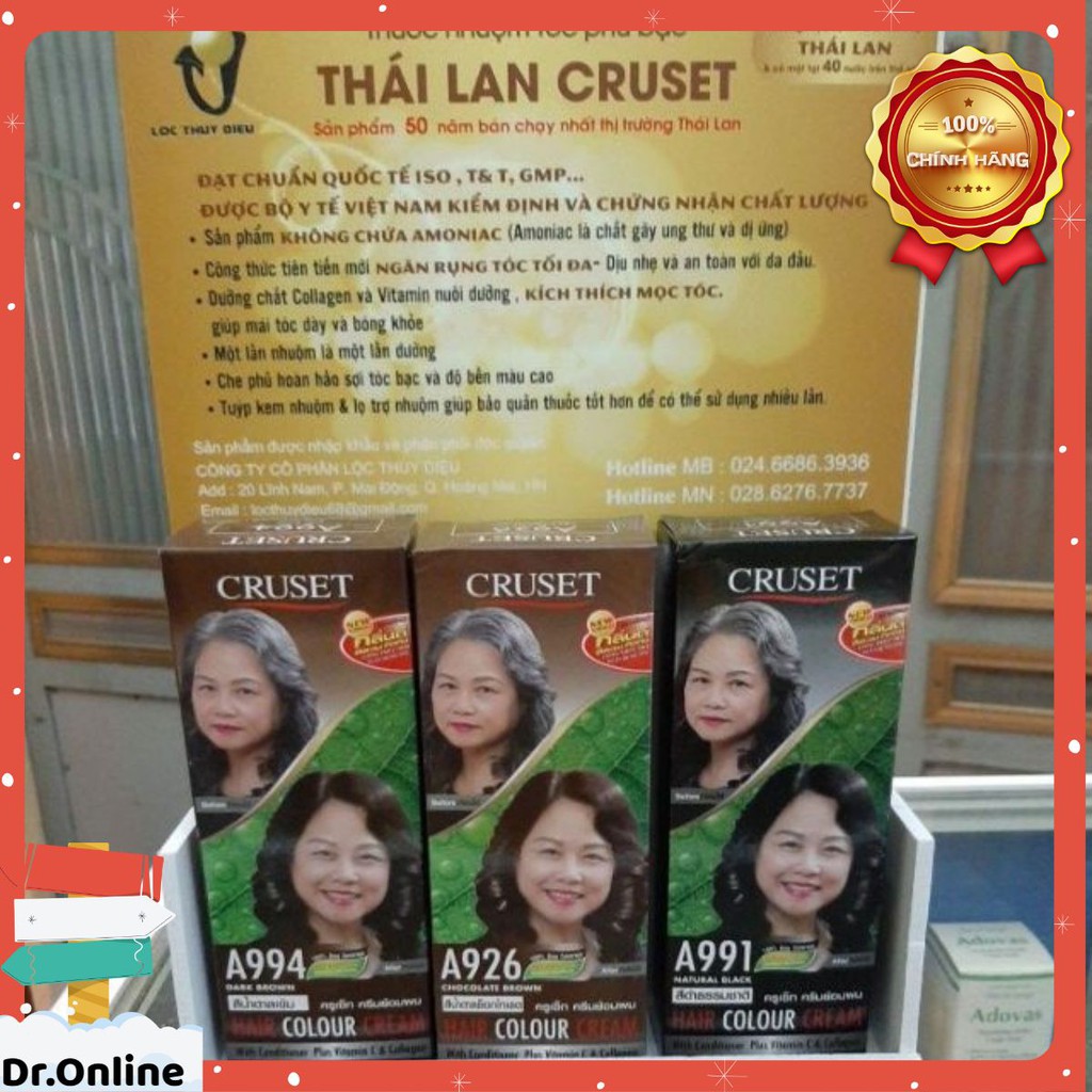 NHUỘM TÓC PHỦ BẠC THÁI LAN CRUSET