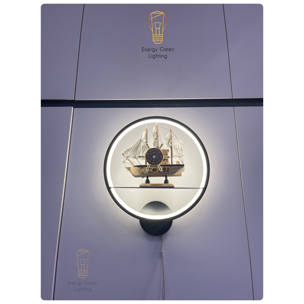 Nhiều Mẫu - Đèn Led Treo Tường Energy Green Lighting Hiện Đại Con Thuyền GT178 ,Cây Đàn GT180 - 3 Chế Độ Ánh Sáng