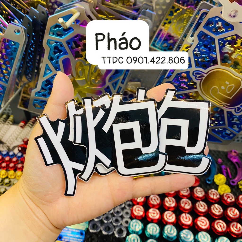 Tem Sticker Lẻ Decal chữ hoa đủ mẫu