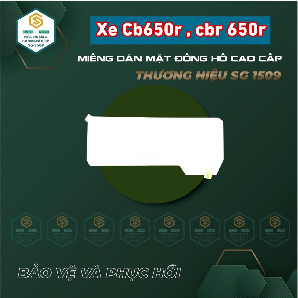 PPF CB650 , MIẾNG DÁN MẶT ĐỒNG HỒ HONDA CB650R, CBR650 ,