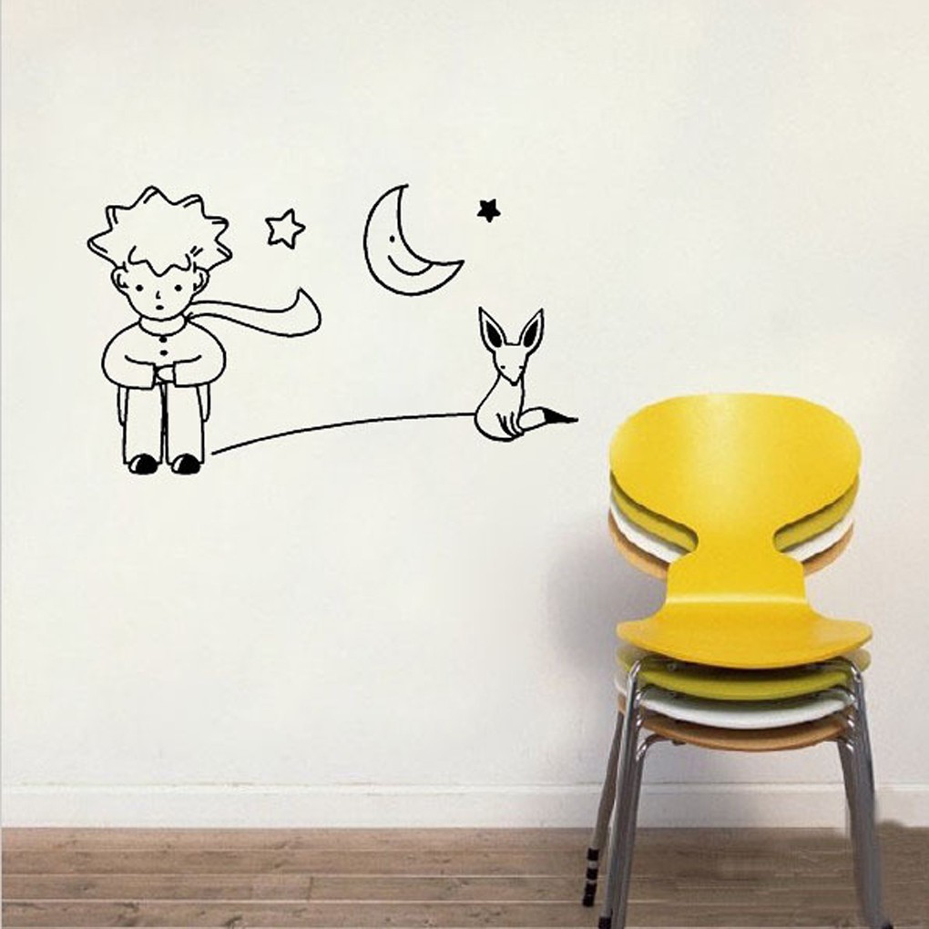 Sticker trang trí tường hình hoàng tử bé