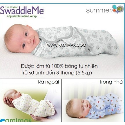 Khăn quấn ủ kén cotton Summer cho bé sơ sinh mẫu mới