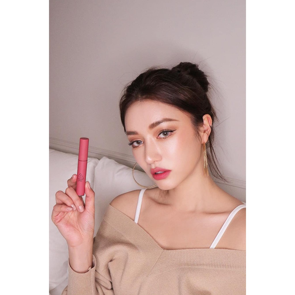 Son kem 3ce Velvet Lip Tint - Pink Break hồng đào